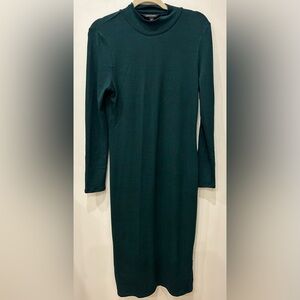 Deep Green Mock Neck Banana Republic Sweater Drees